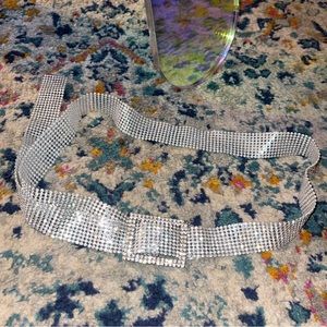🎁Rhinestone Belt Accessory Silver SHEIN Costume Belt